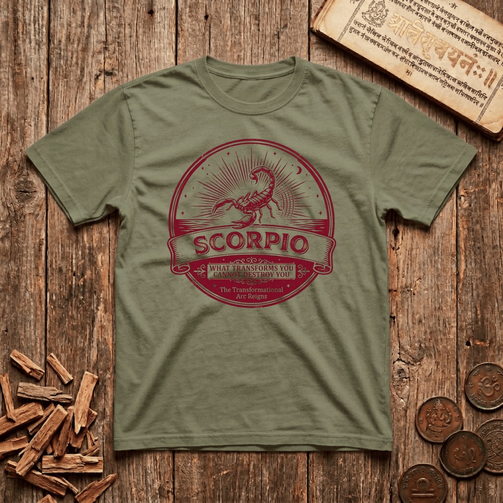 Scorpio - What Transforms You Cannot Destroy You - Retro Emblem - T-Shirt