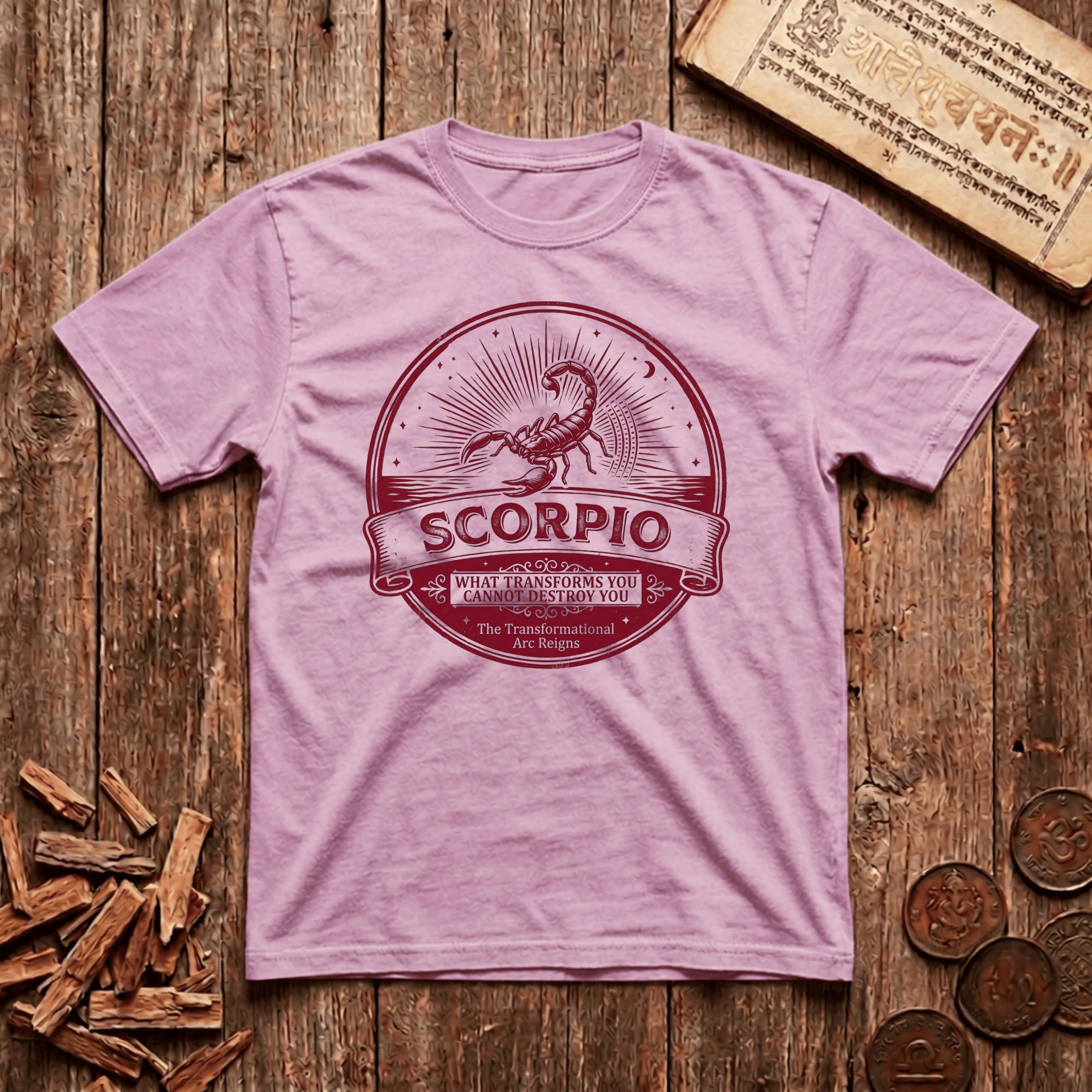 Scorpio - What Transforms You Cannot Destroy You - Retro Emblem - T-Shirt