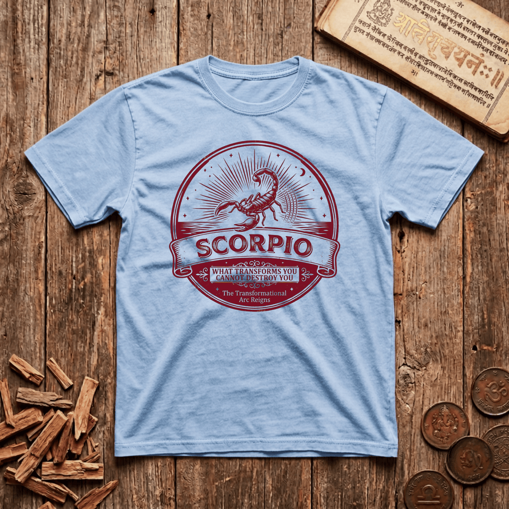 Scorpio - What Transforms You Cannot Destroy You - Retro Emblem - T-Shirt