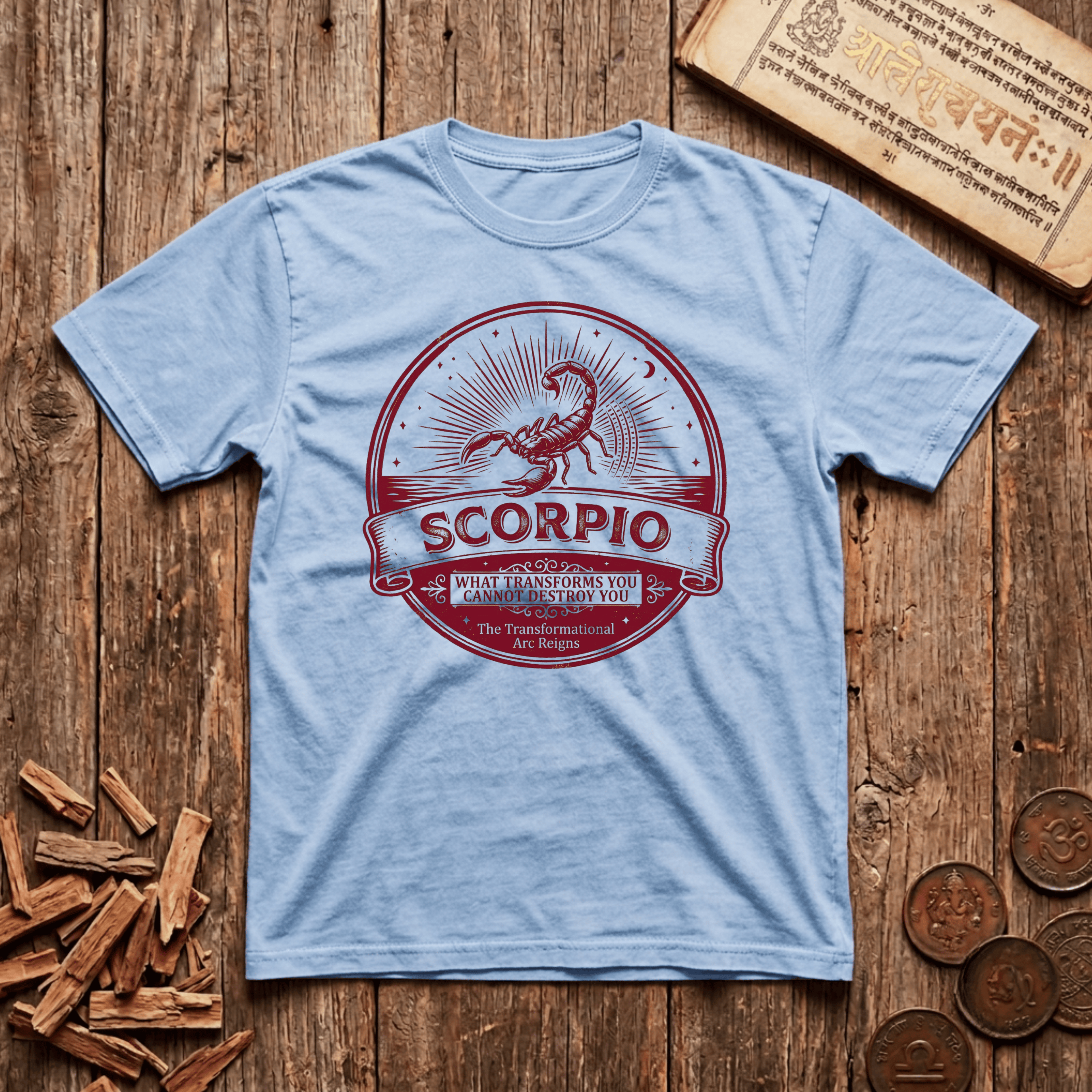 Scorpio - What Transforms You Cannot Destroy You - Retro Emblem - T-Shirt