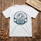 Pisces — The Twin Fish - Retro Emblem - T-Shirt