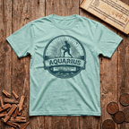 Aquarius — The Water Bearer - Retro Emblem - T-Shirt