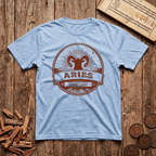 Aries — The Ram - Fire That Leads - Retro Emblem - T-Shirt