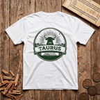 Taurus — The Bull - Steady As The Earth - Retro Emblem - T-Shirt
