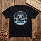 Taurus — The Bull - Steady As The Earth - Retro Emblem - T-Shirt