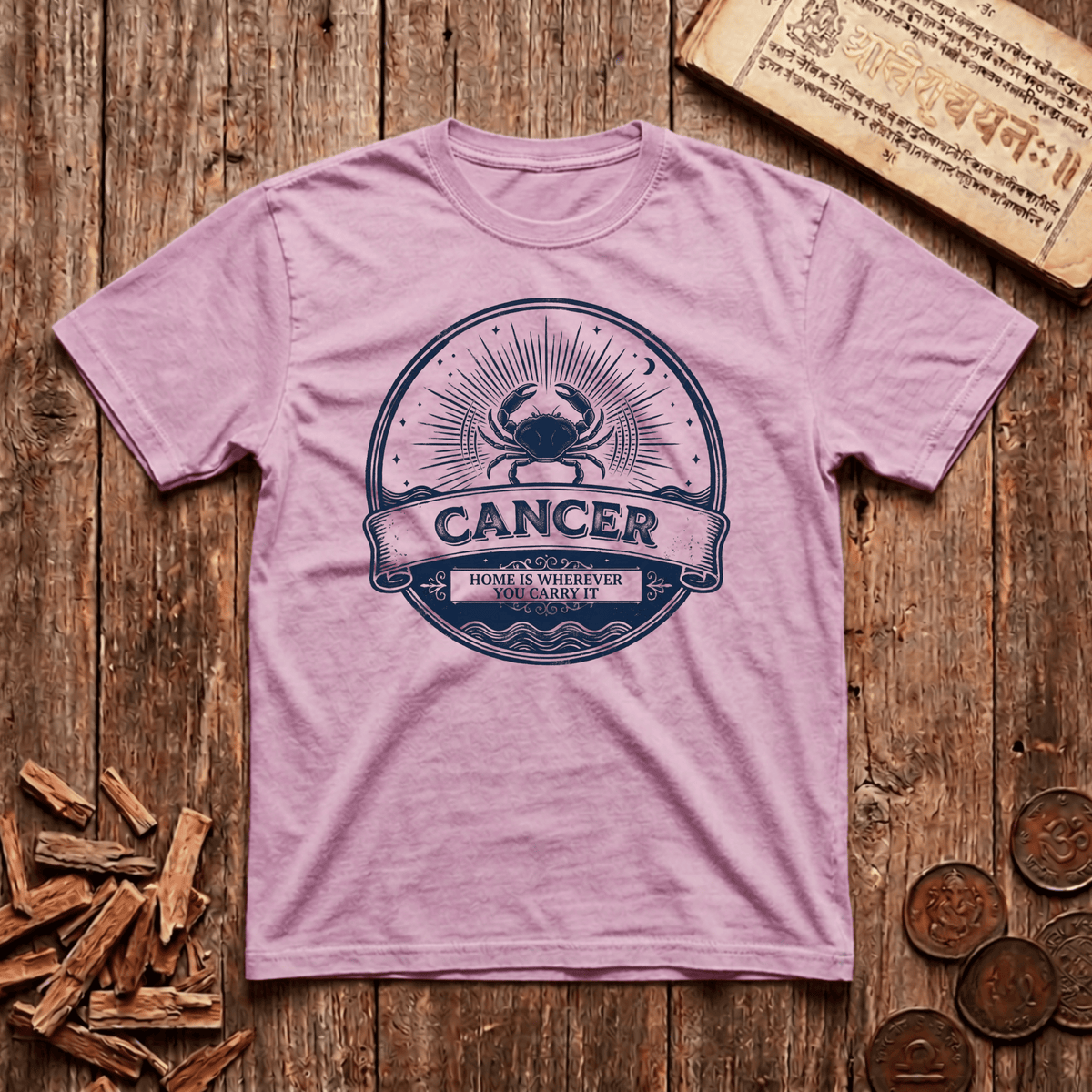 Cancer - Retro Emblem - T-Shirt