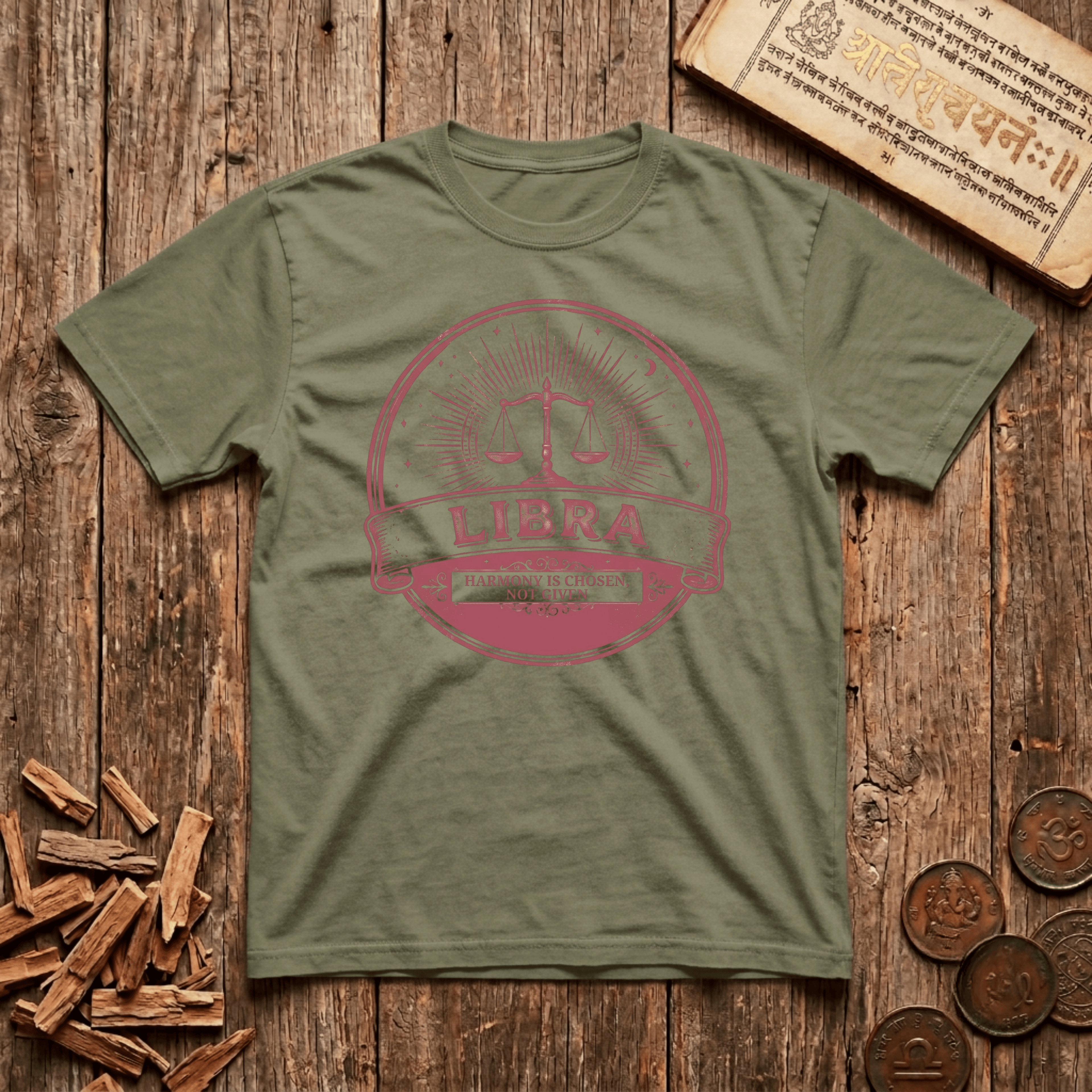 Libra - Retro Emblem - T-Shirt