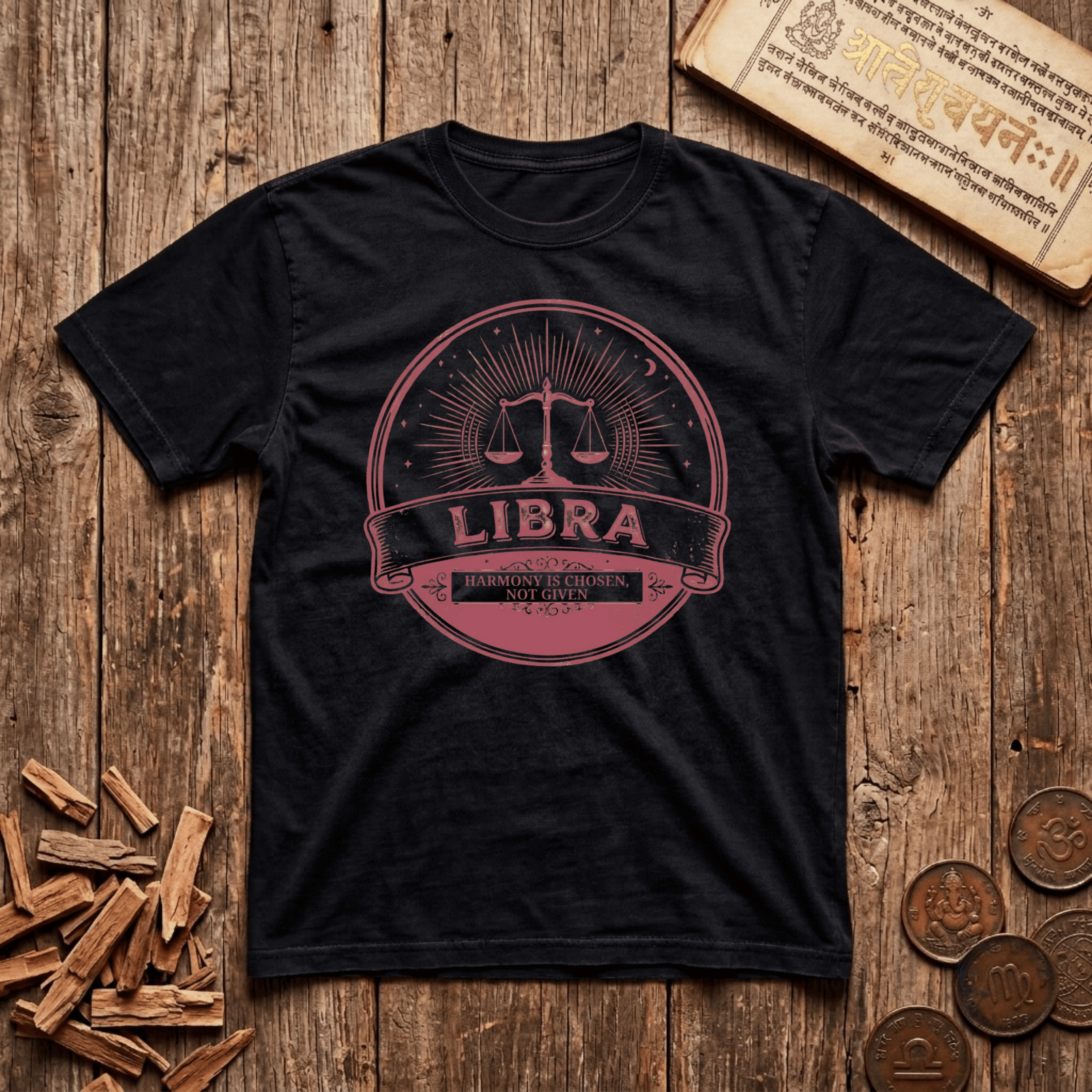Libra - Retro Emblem - T-Shirt