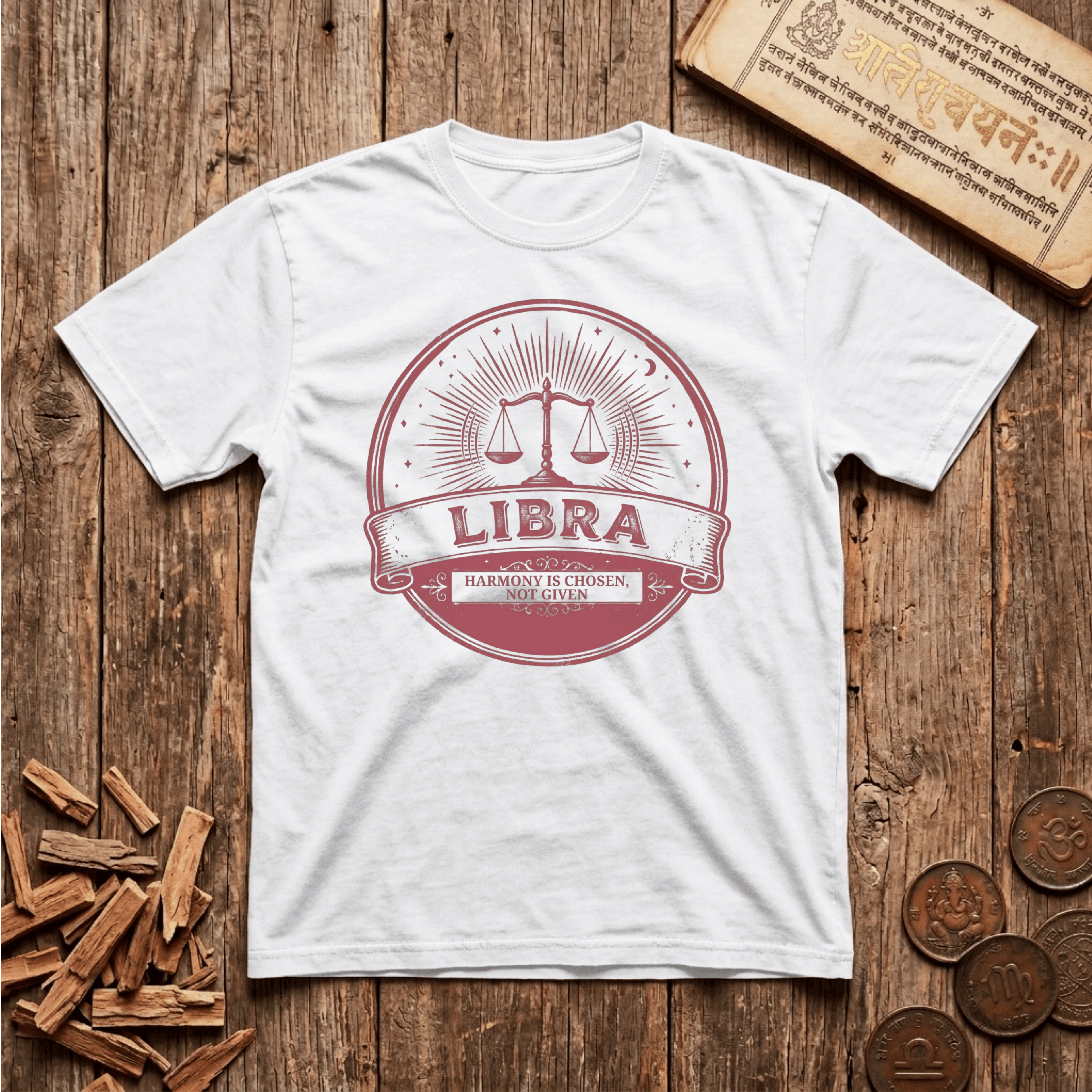 Libra - Retro Emblem - T-Shirt