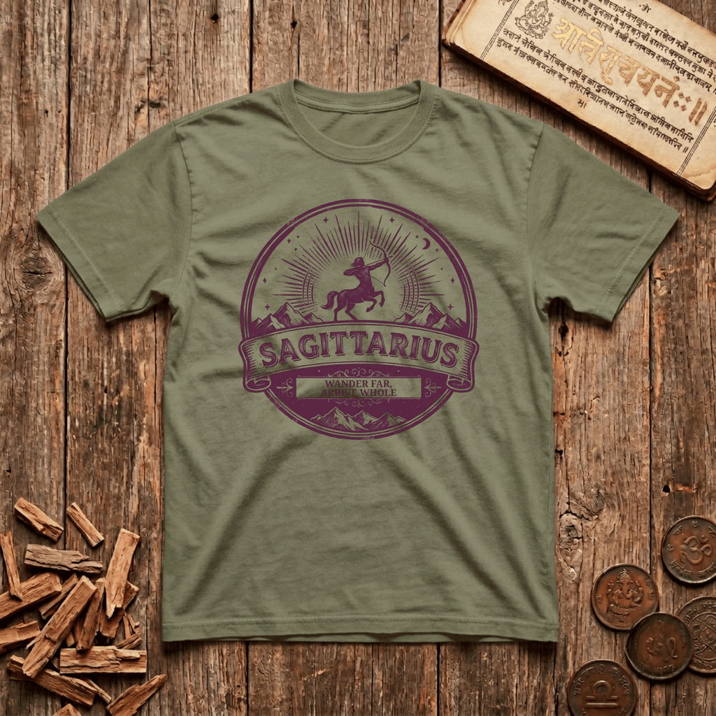 Sagittarius - Retro Emblem - T-Shirt