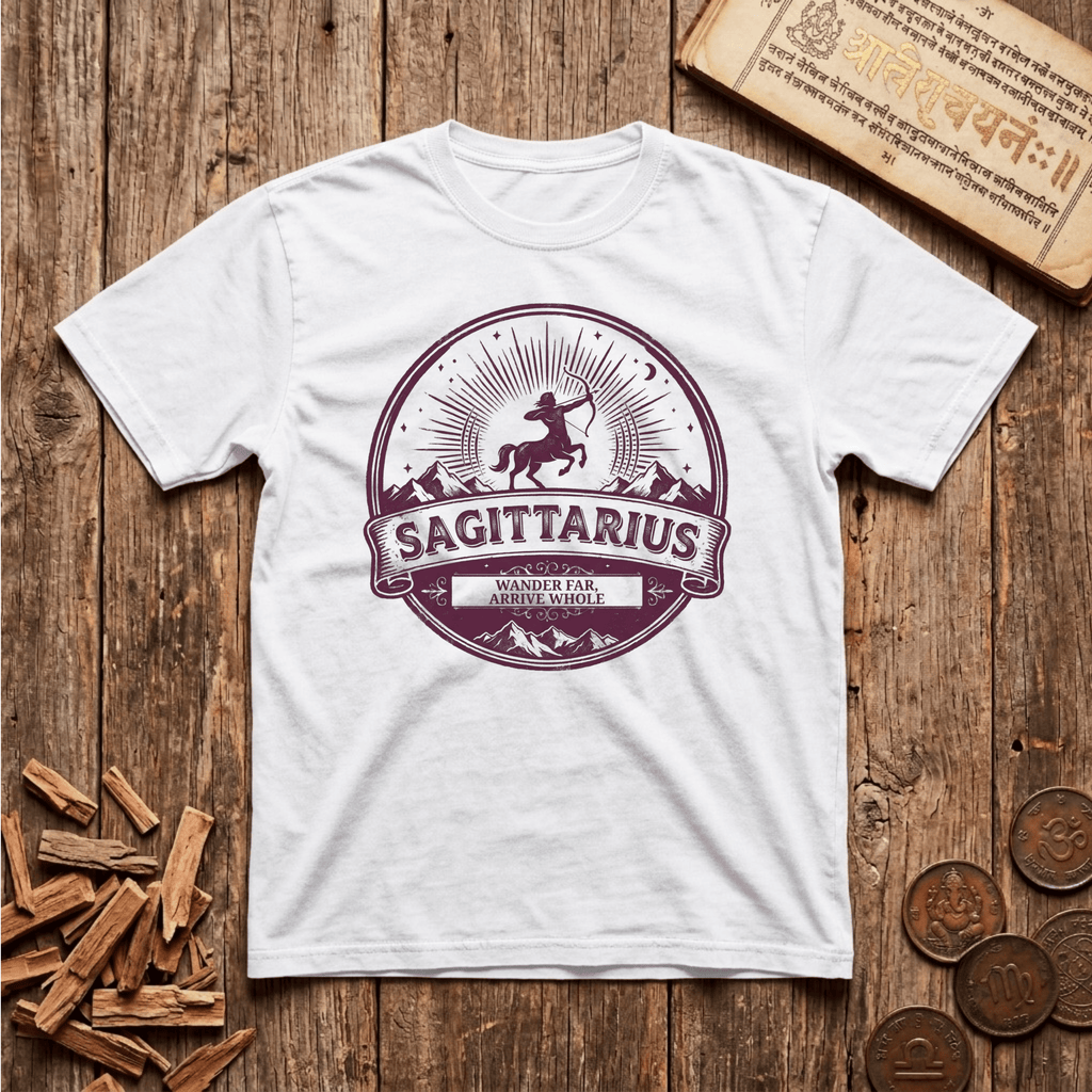 Sagittarius - Retro Emblem - T-Shirt