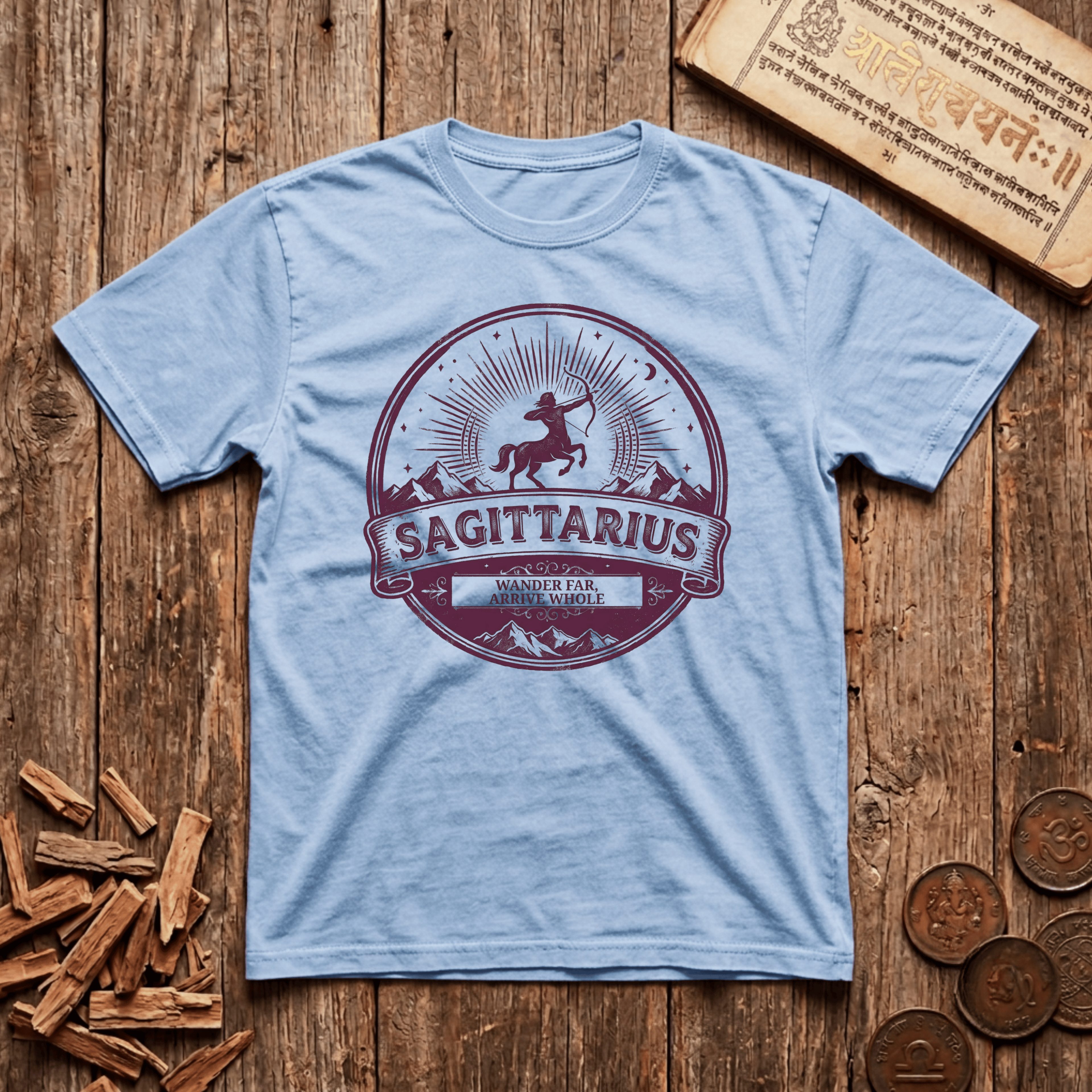 Sagittarius - Retro Emblem - T-Shirt