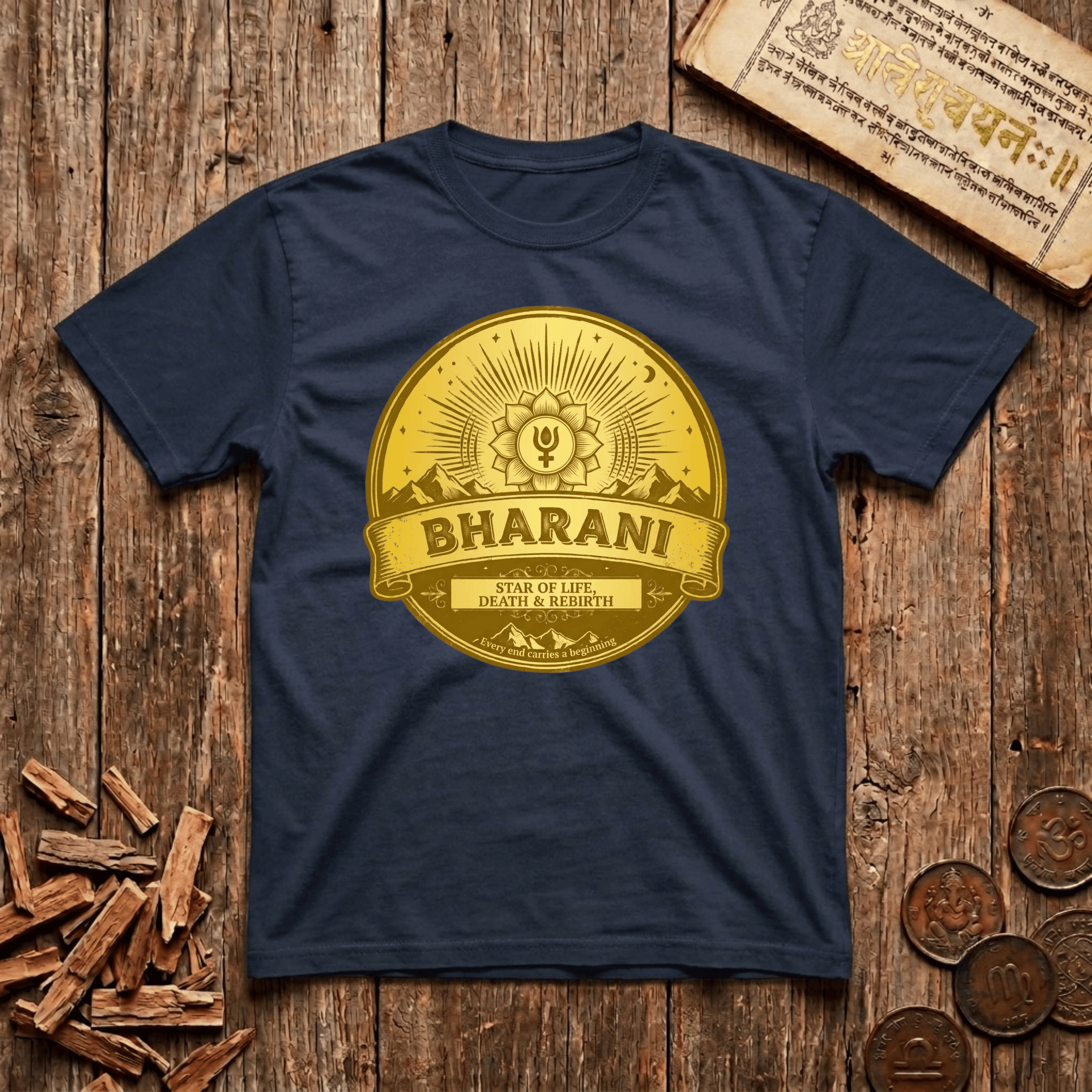Bharani - Star Of Life - Retro Emblem - T-Shirt