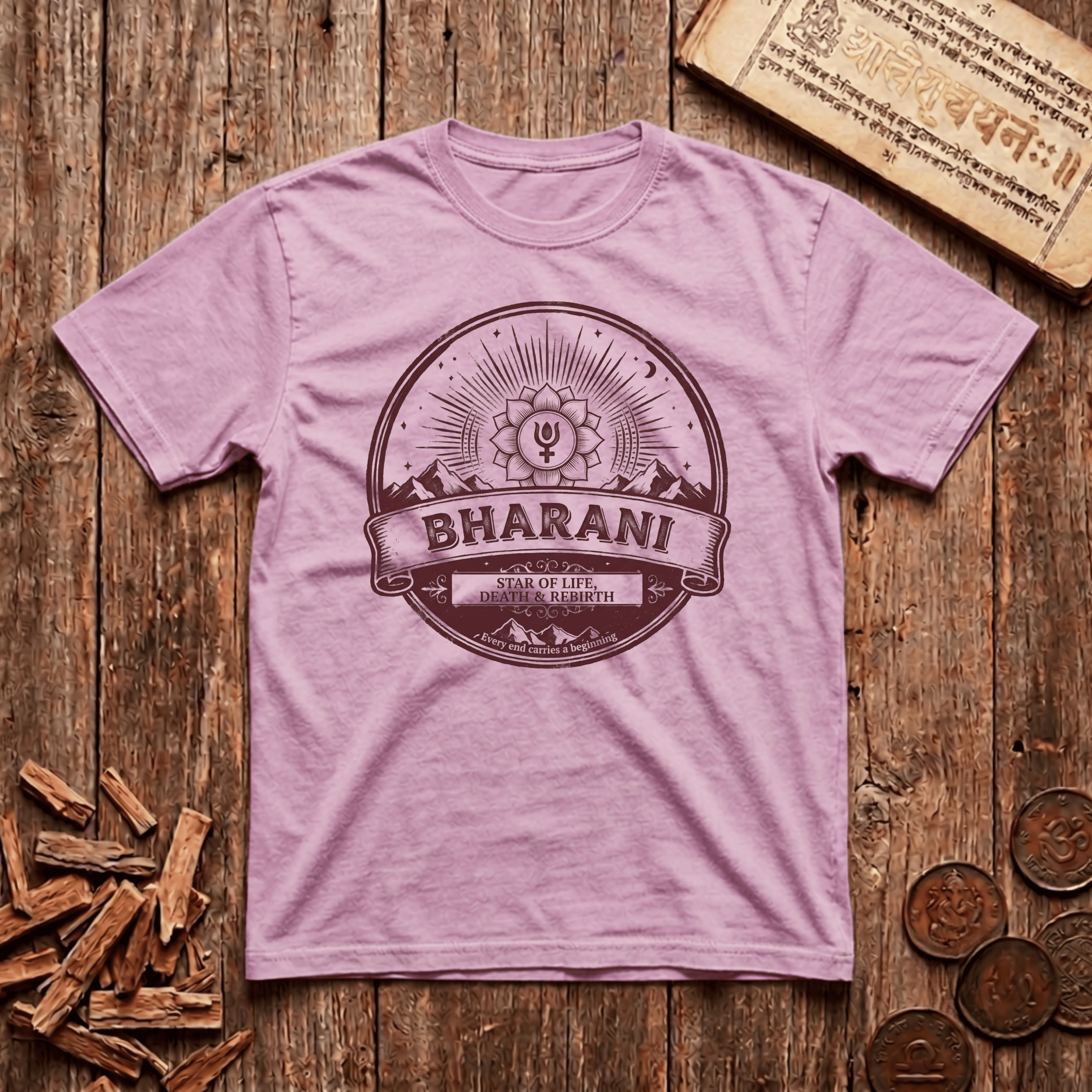 Bharani - Star Of Life - Retro Emblem - T-Shirt