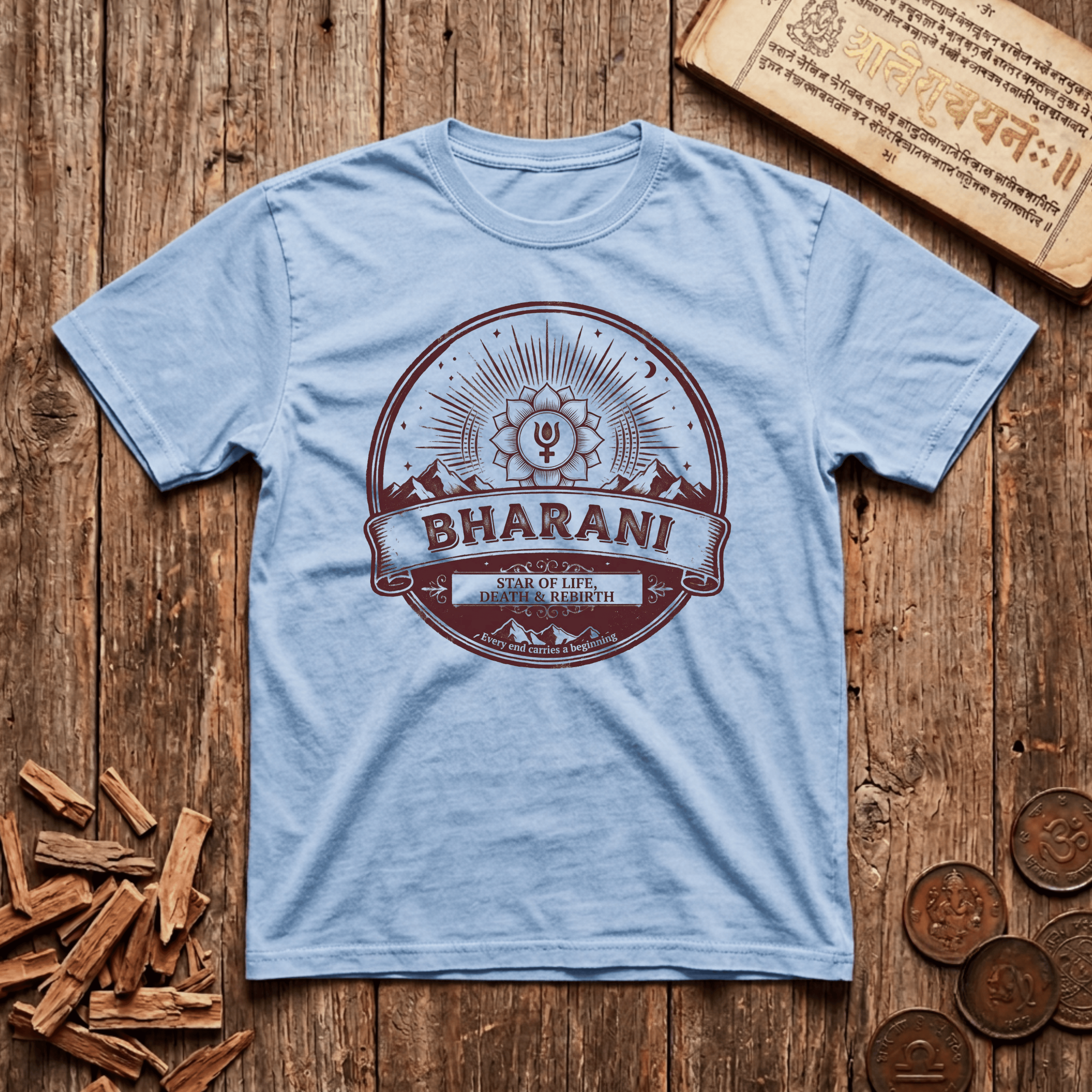 Bharani - Star Of Life - Retro Emblem - T-Shirt