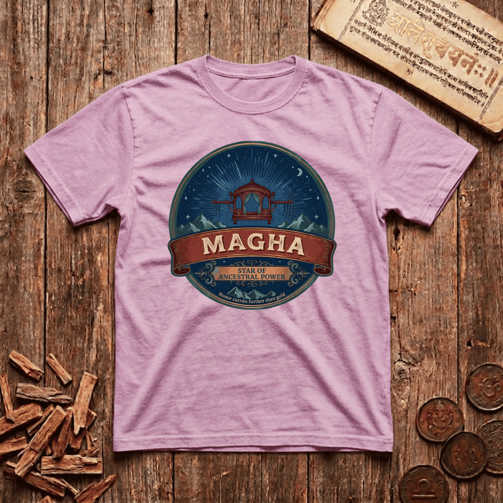 Magha - Star of Ancestral Power - Retro Emblem - T-Shirt