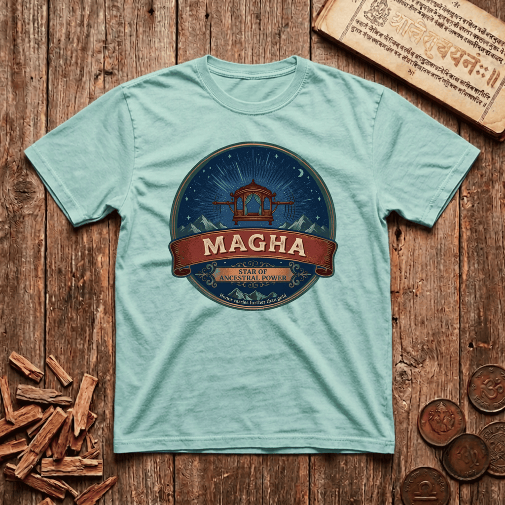 Magha - Star of Ancestral Power - Retro Emblem - T-Shirt
