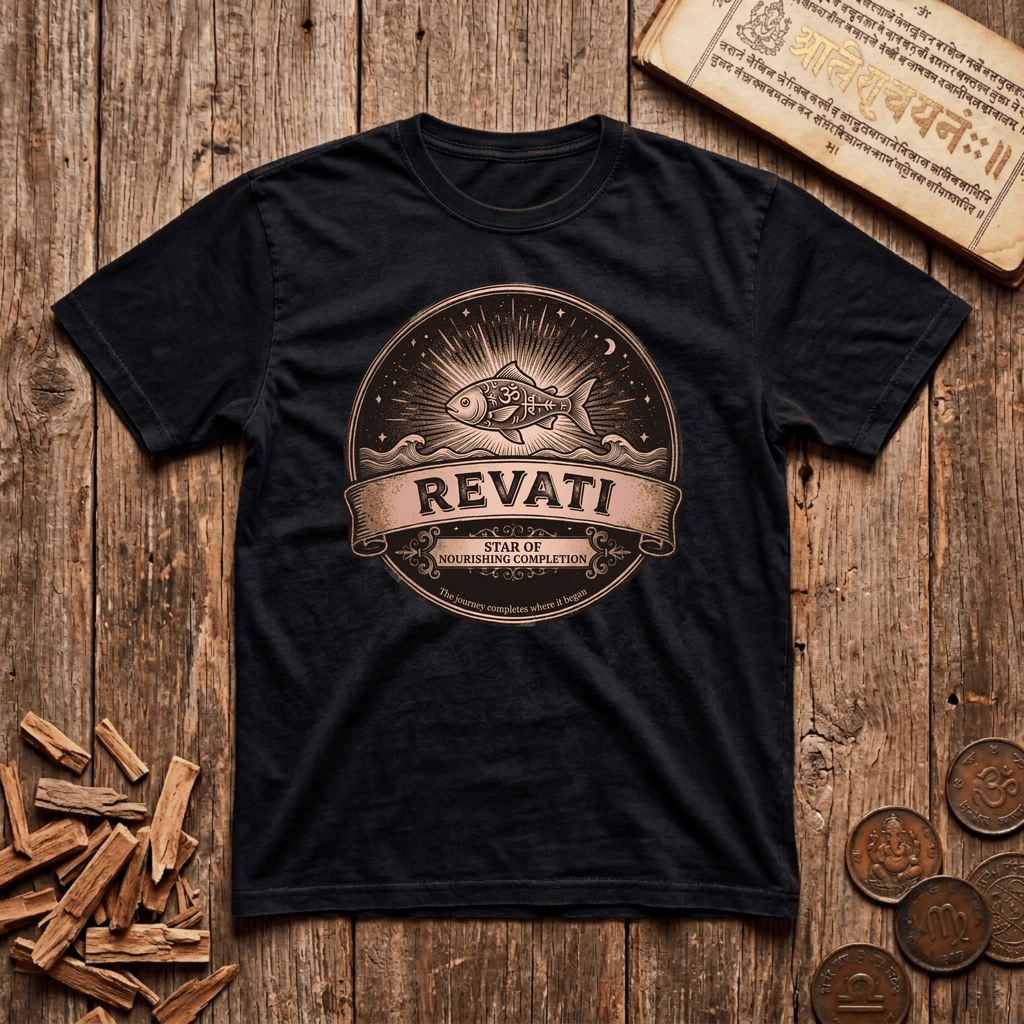 Revati - Nourishing Completion - Retro Emblem - T-Shirt