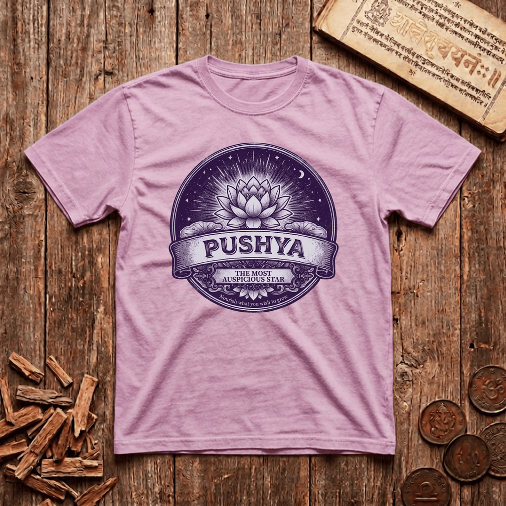 Pushya - Most Auspicious Star - Retro Emblem - T-Shirt