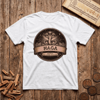 Naga - Serpent of Cosmic Wisdom - Retro Emblem - T-Shirt