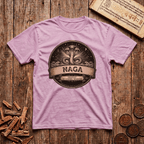 Naga - Serpent of Cosmic Wisdom - Retro Emblem - T-Shirt