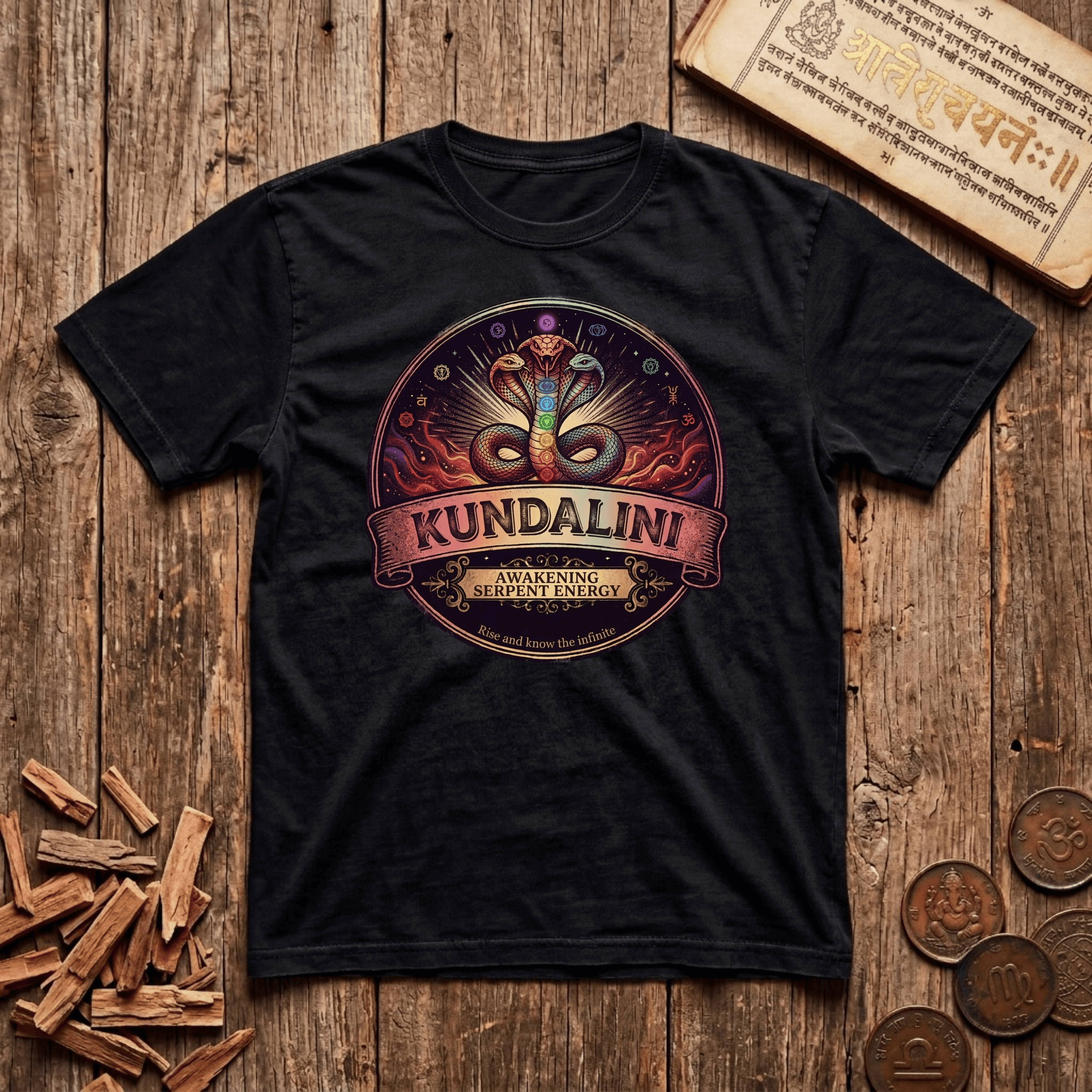 Kundalini - Rise and Know the Infinite - Retro Emblem - T-Shirt