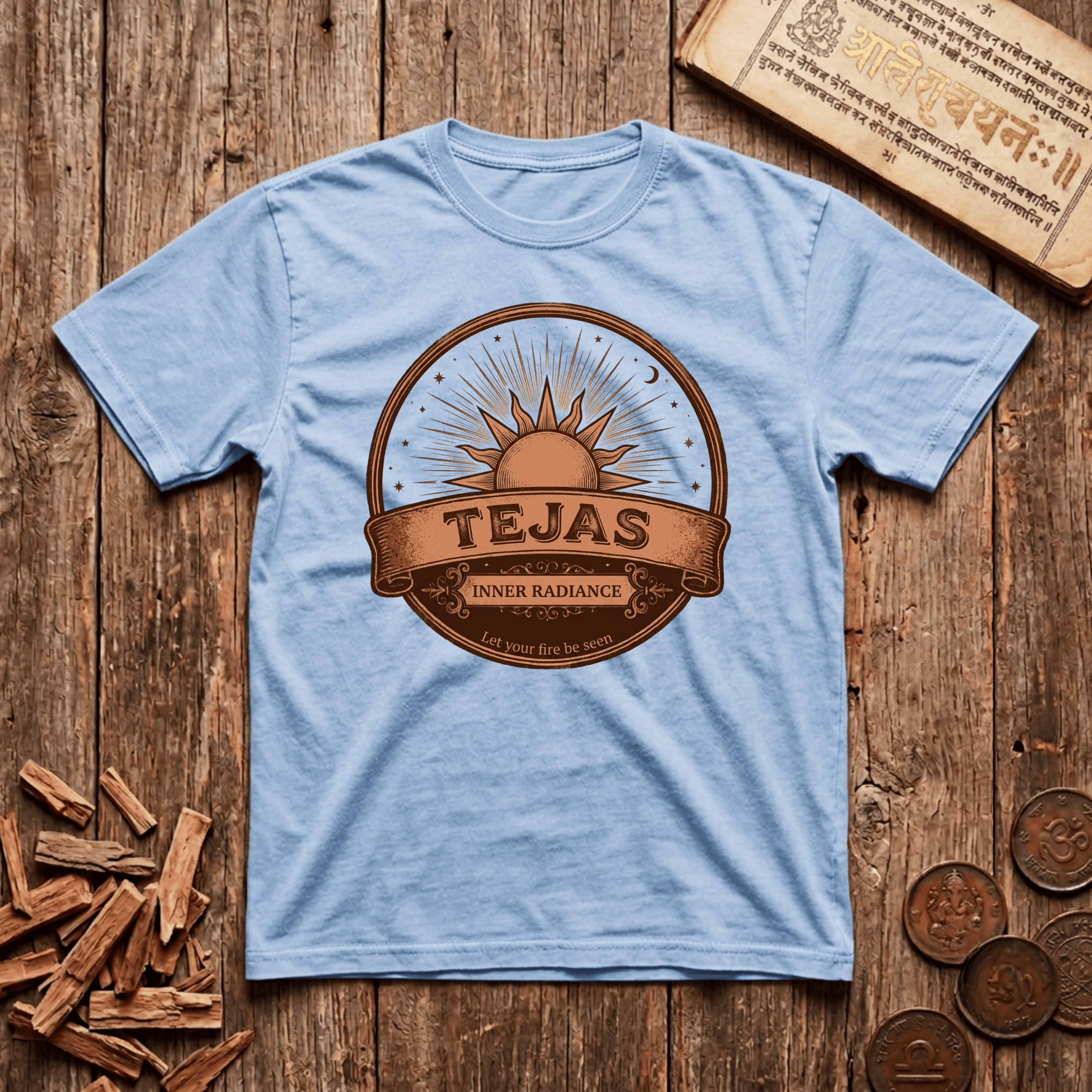 Tejas - Inner Radiance - Retro Emblem - T-Shirt