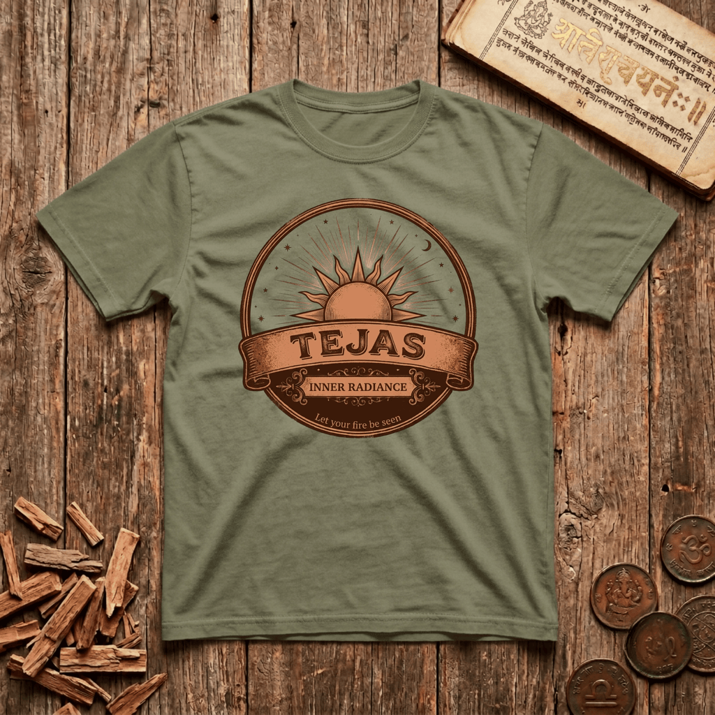 Tejas - Inner Radiance - Retro Emblem - T-Shirt