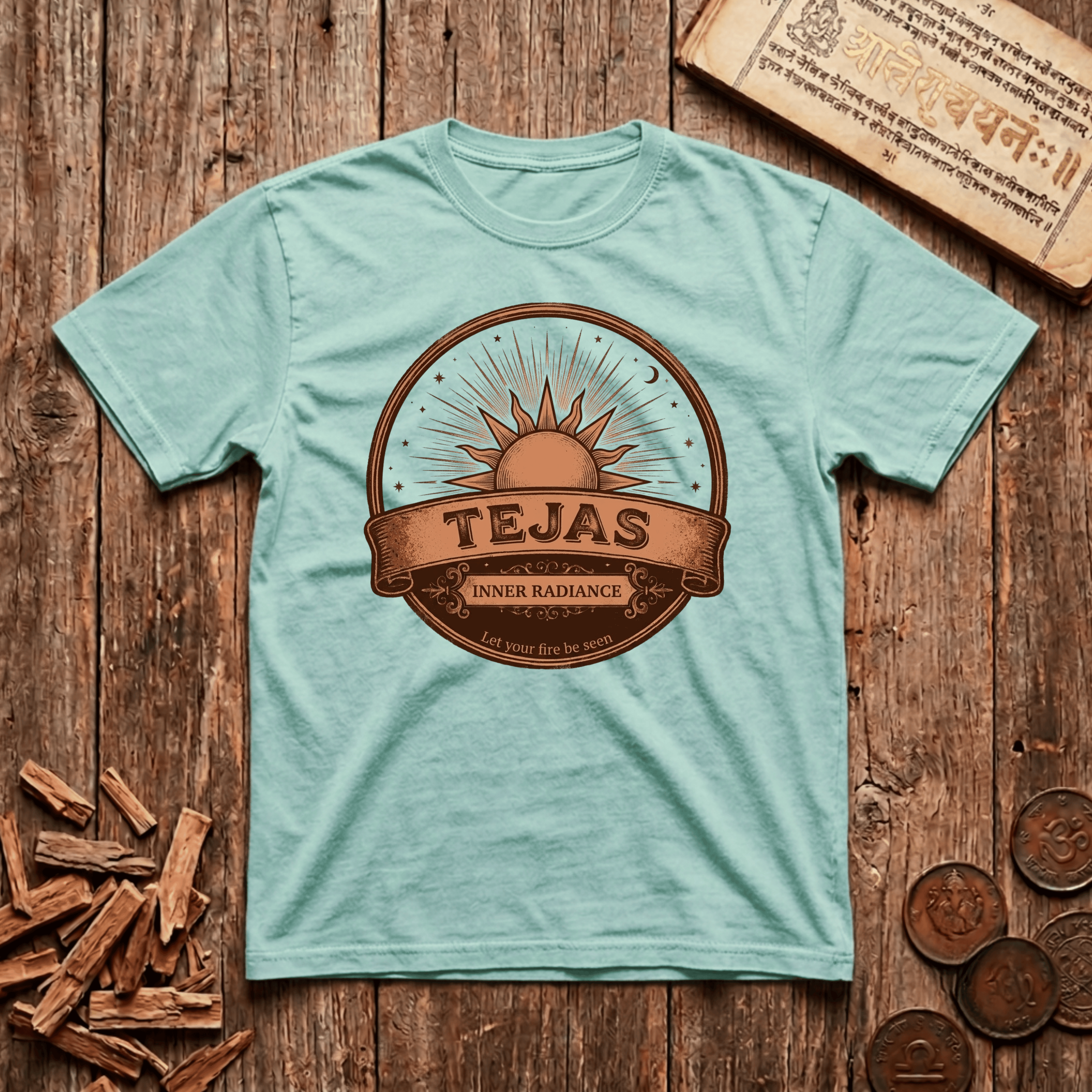 Tejas - Inner Radiance - Retro Emblem - T-Shirt