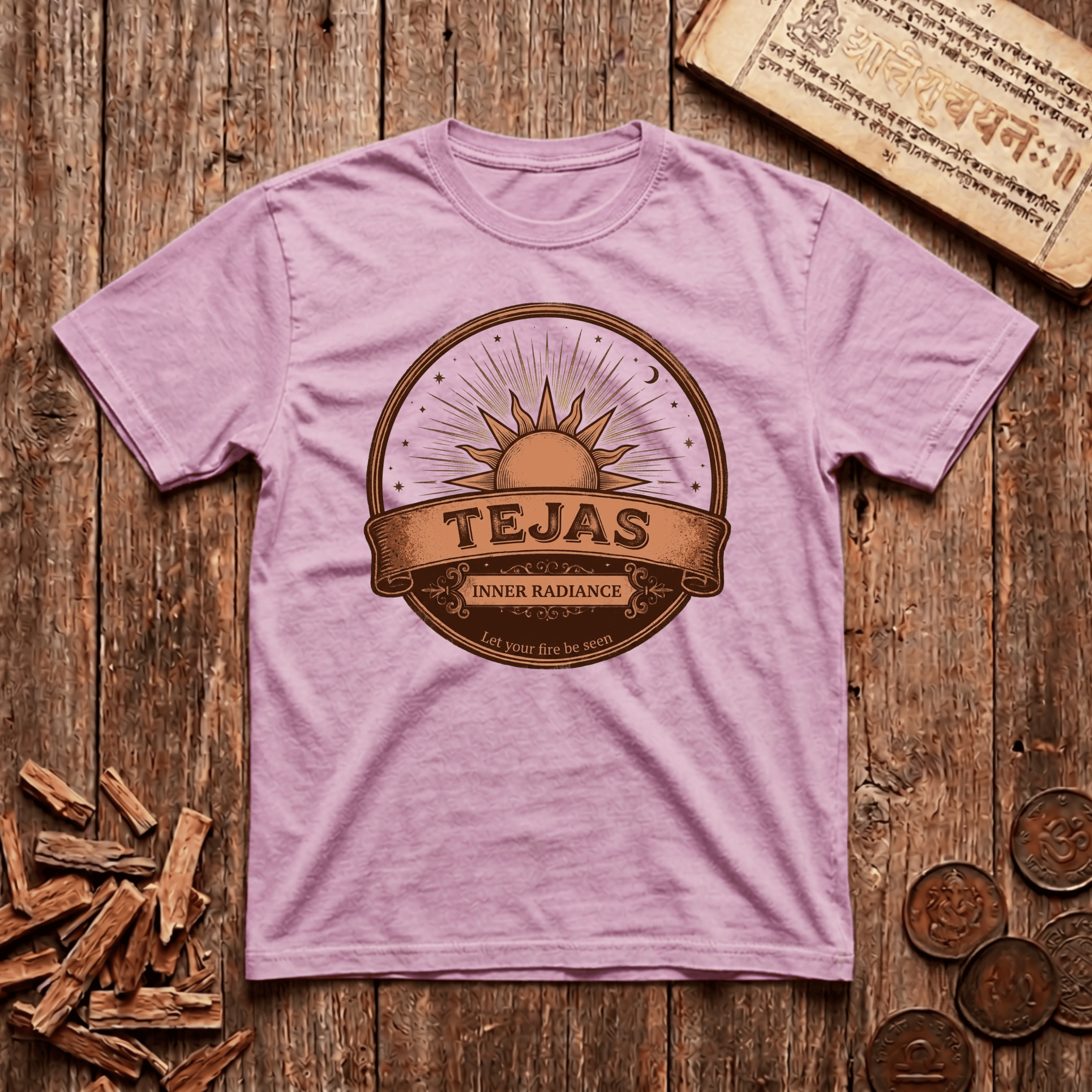 Tejas - Inner Radiance - Retro Emblem - T-Shirt