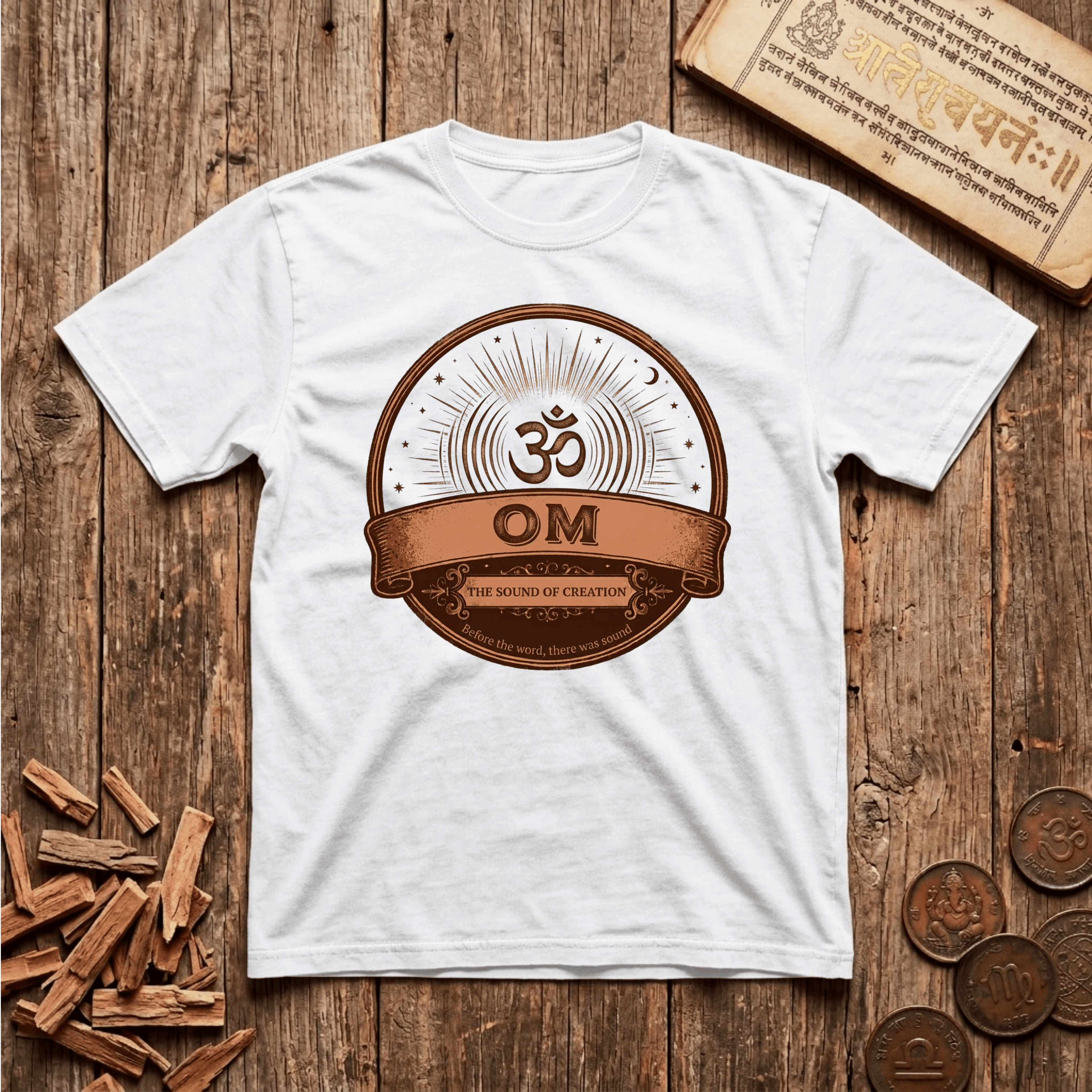 Om - Sound of Creation - Retro Emblem - T-Shirt