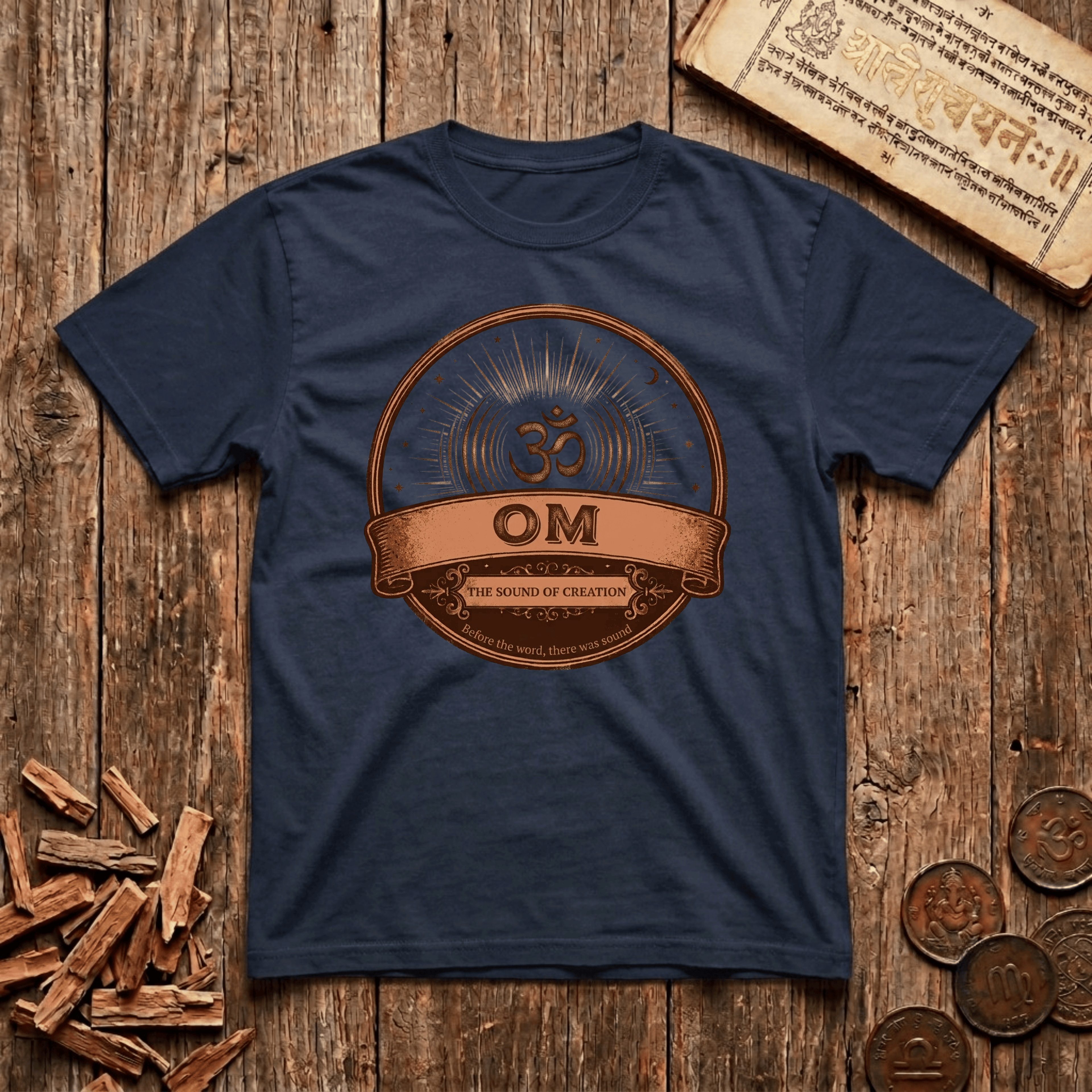 Om - Sound of Creation - Retro Emblem - T-Shirt