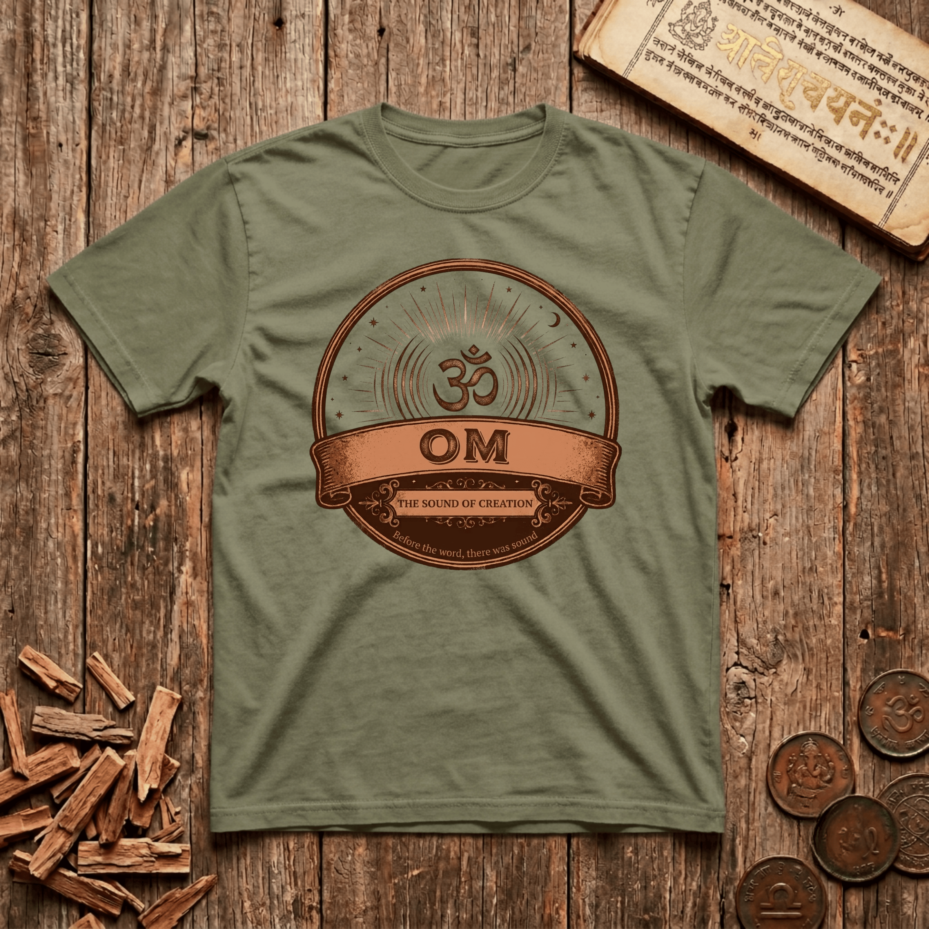 Om - Sound of Creation - Retro Emblem - T-Shirt