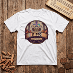 King of Sacred Geometry - Retro Emblem - T-Shirt
