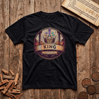 King of Sacred Geometry - Retro Emblem - T-Shirt