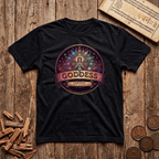 Goddess of Sacred Geometry - Retro Emblem - T-Shirt