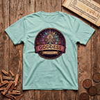 Goddess of Sacred Geometry - Retro Emblem - T-Shirt