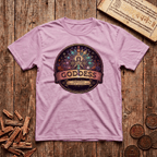 Goddess of Sacred Geometry - Retro Emblem - T-Shirt