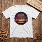 Goddess of Sacred Geometry - Retro Emblem - T-Shirt