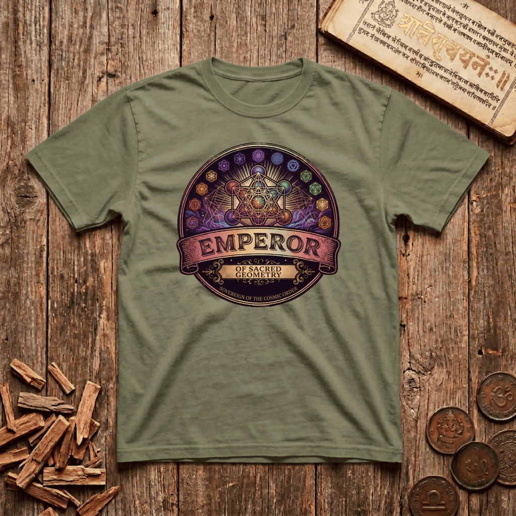 Emperor of Sacred Geometry - Retro Emblem - T-Shirt