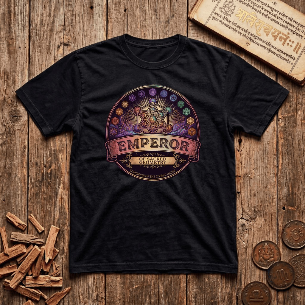Emperor of Sacred Geometry - Retro Emblem - T-Shirt