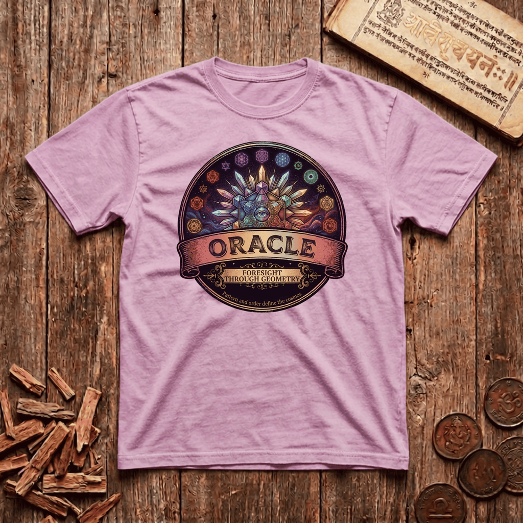 Oracle of Sacred Geometry - Retro Emblem - T-Shirt