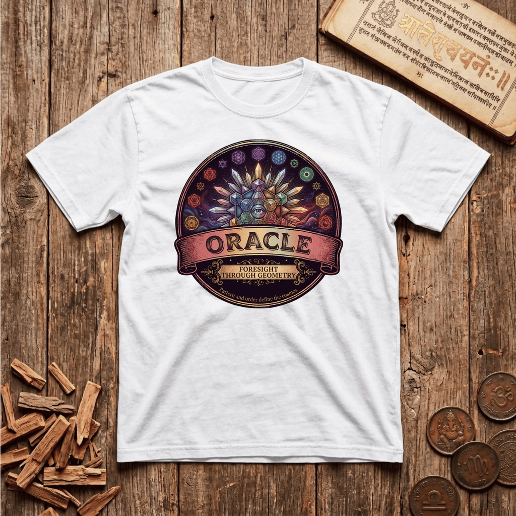 Oracle of Sacred Geometry - Retro Emblem - T-Shirt