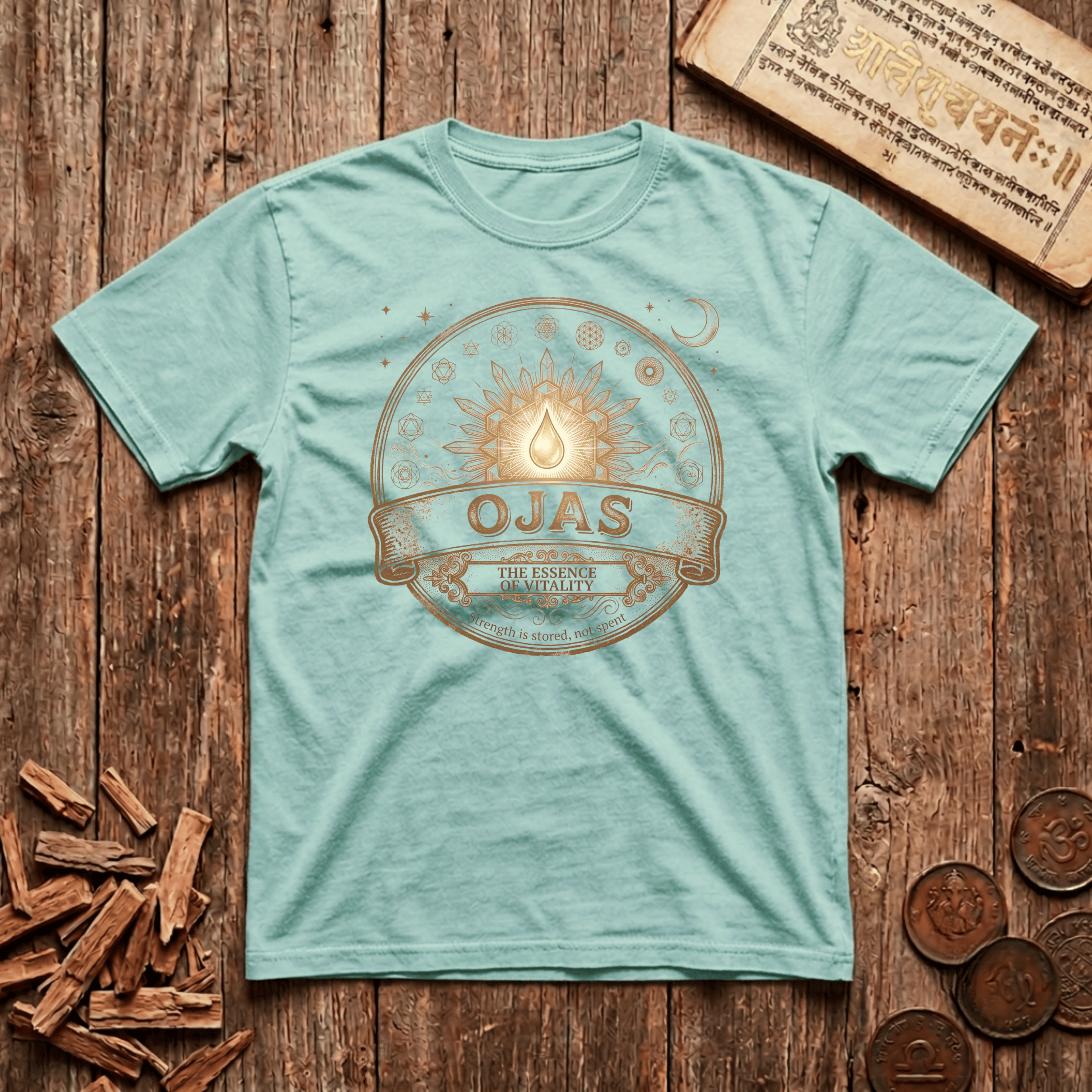 Ojas — Vital Essence - Retro Emblem - T-Shirt