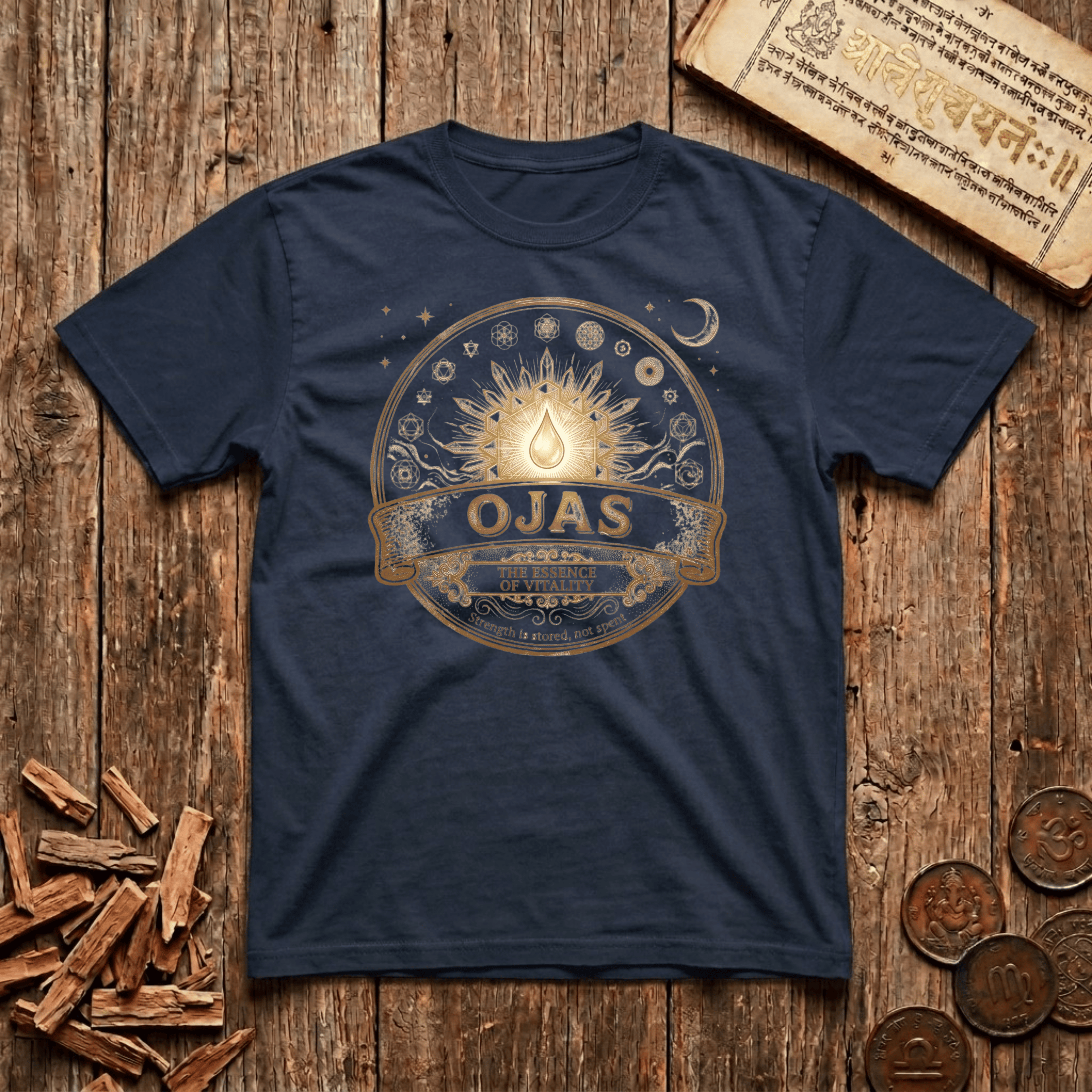 Ojas — Vital Essence - Retro Emblem - T-Shirt
