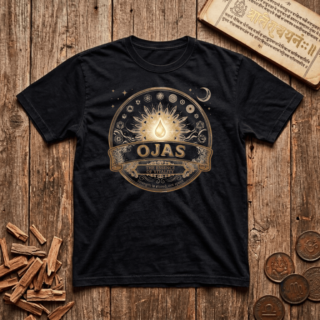 Ojas — Vital Essence - Retro Emblem - T-Shirt