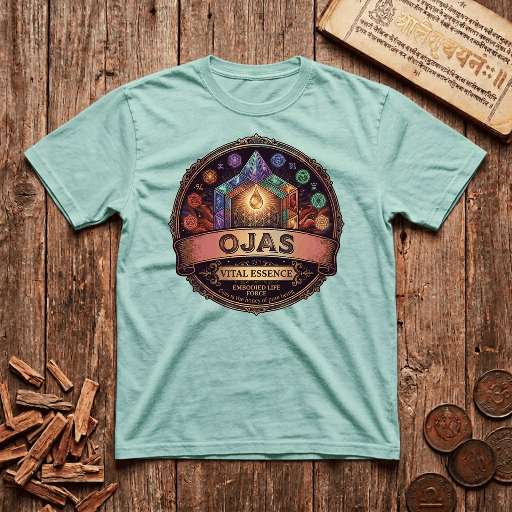 Ojas 2 — Vital Essence - Retro Emblem - T-Shirt