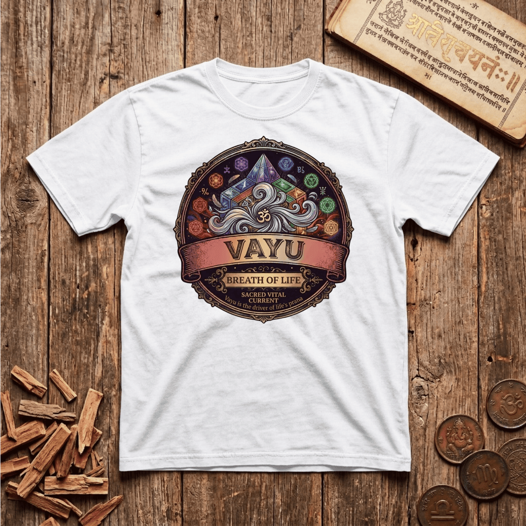 Vayu — Breath of Life - Retro Emblem - T-Shirt