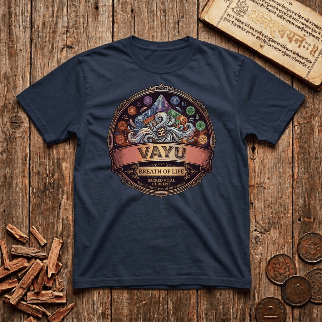 Vayu — Breath of Life - Retro Emblem - T-Shirt