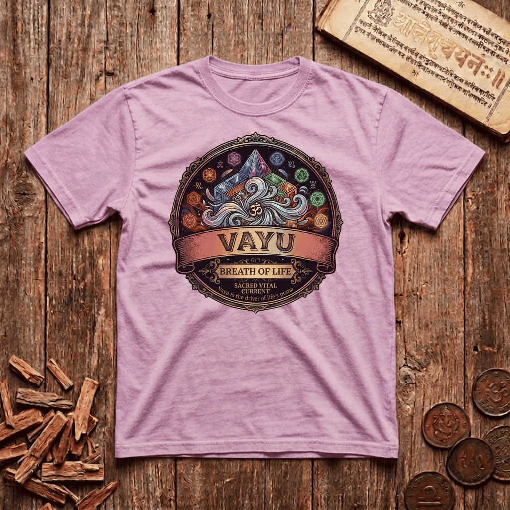 Vayu — Breath of Life - Retro Emblem - T-Shirt